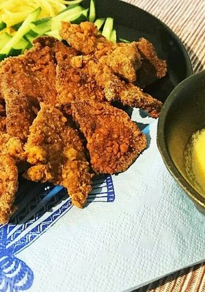 牛レバーの竜田揚げ レモンソース-レシピのメイン写真