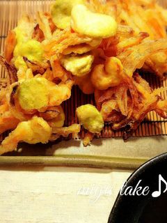 そら豆のかき揚げ♪-レシピのメイン写真