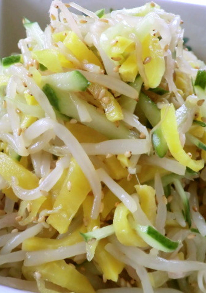 もやしの和え物　息子のダイエット食-レシピのメイン写真