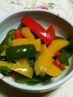 カラフルなピーマンの炒め煮♪-レシピのメイン写真