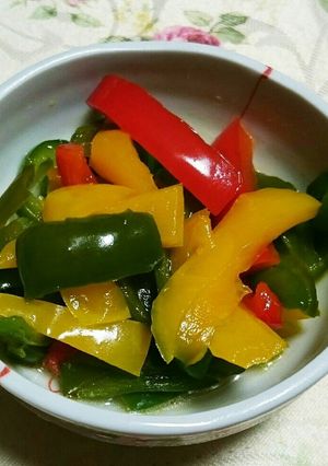 カラフルなピーマンの炒め煮♪-レシピのメイン写真