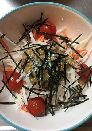 オーガニック食材で作る胡麻ドレッシング-レシピのメイン写真