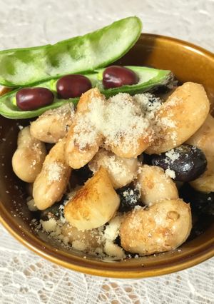 旬のそら豆と花豆のおつまみ-レシピのメイン写真