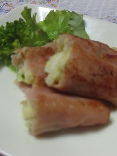 お弁当のおかず♪ハムポテ焼き-レシピのメイン写真