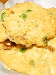 枝豆とちくわと豆腐のふわふわかき揚げ♪-レシピのメイン写真