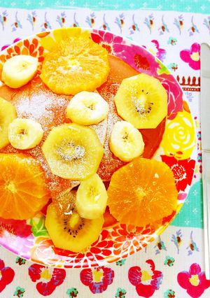 モチモチ♡きな粉ヨーグルトパンケーキ-レシピのメイン写真