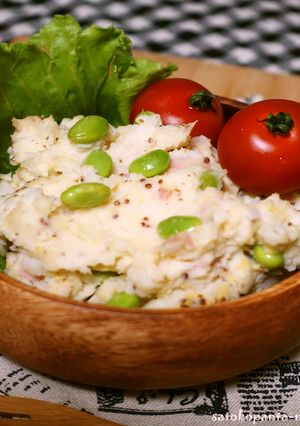 粒マスタード☆ベーコン枝豆のポテトサラダ-レシピのメイン写真