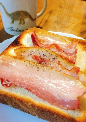 【だけシリーズ】ベーコントースト-レシピのメイン写真