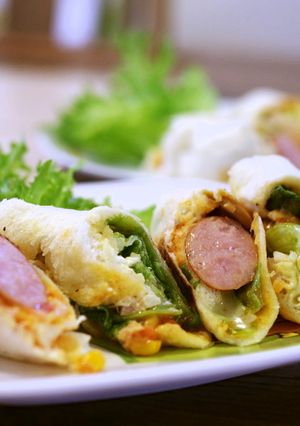 巻くだけ簡単！ホットサンドロール-レシピのメイン写真