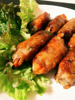 野菜の豚肉ロール◎オイスターソース焼き-レシピのメイン写真