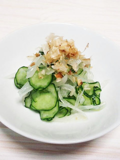 直ぐできる!きゅうりとらっきょうの塩もみ-レシピのメイン写真