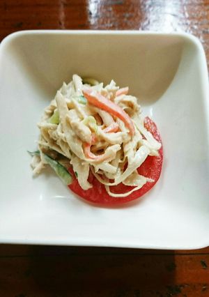 一度で二度美味しい鳥むね肉の和え物-レシピのメイン写真