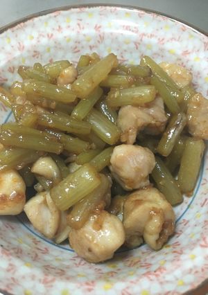 ふきと鶏肉の中華炒め-レシピのメイン写真