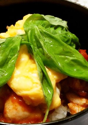 絶品！親子丼アラビアータ仕立て-レシピのメイン写真