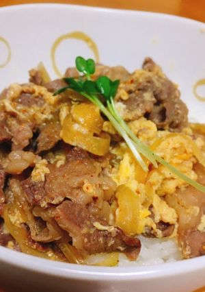 がっつり食べたい♡極うま！牛丼♡卵とじ♡-レシピのメイン写真