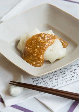 ピーナッツハニーの 味噌バター餅-レシピのメイン写真