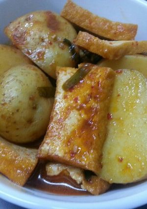 ＊新じゃがと厚揚げのキムチ煮＊-レシピのメイン写真