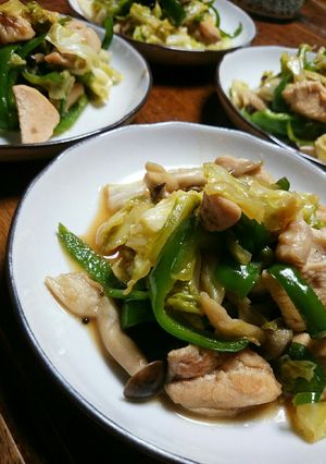 シンプル♡鶏肉と野菜の簡単和風炒め♥-レシピのメイン写真