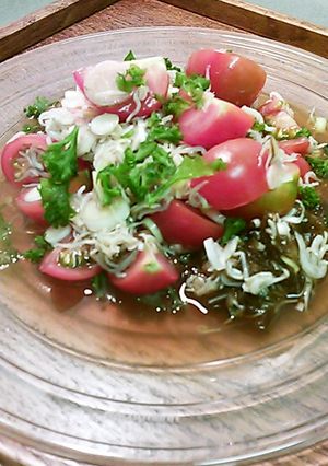 もずくトマトサラダ-レシピのメイン写真