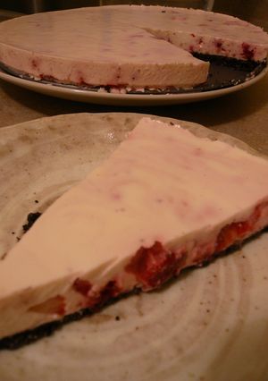 いちごのマーブルレアチーズケーキ-レシピのメイン写真