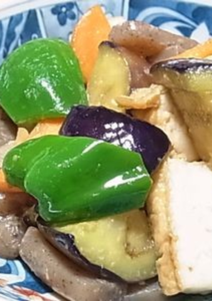 簡単！**ナスと厚揚げの味噌炒め**-レシピのメイン写真