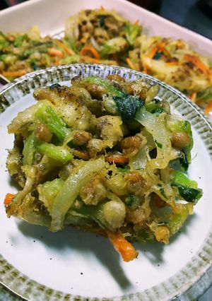 簡単☆納豆米粉かき揚(小麦・卵・乳なし)-レシピのメイン写真