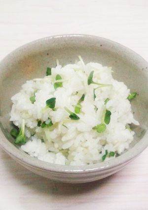 ハートいっぱい♡カイワレ大根ごはん-レシピのメイン写真