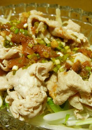 ねぎ梅だれの冷しゃぶ-レシピのメイン写真