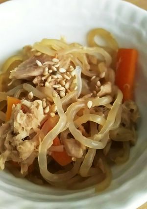 ダイエット！糸こんにゃくとツナの和風炒め-レシピのメイン写真
