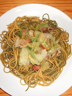 やきそば風味、レタスのパスタ-レシピのメイン写真