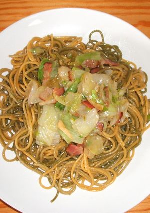 やきそば風味、レタスのパスタ-レシピのメイン写真