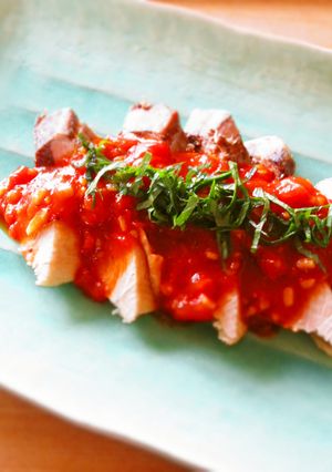 かつおのたたき風ステーキトマぽんソース-レシピのメイン写真