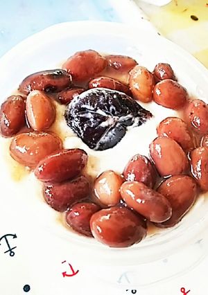 煮豆好きの為に☆プルーンと煮豆ヨーグルト-レシピのメイン写真