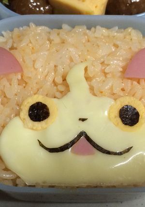 ジバニャンの顔だけ簡単キャラ弁-レシピのメイン写真