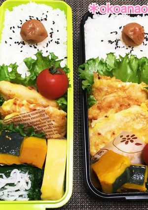 チキンピカタ弁当-レシピのメイン写真