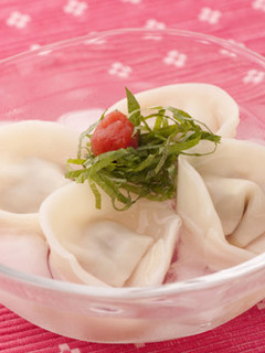 梅しそ冷やし水餃子-レシピのメイン写真