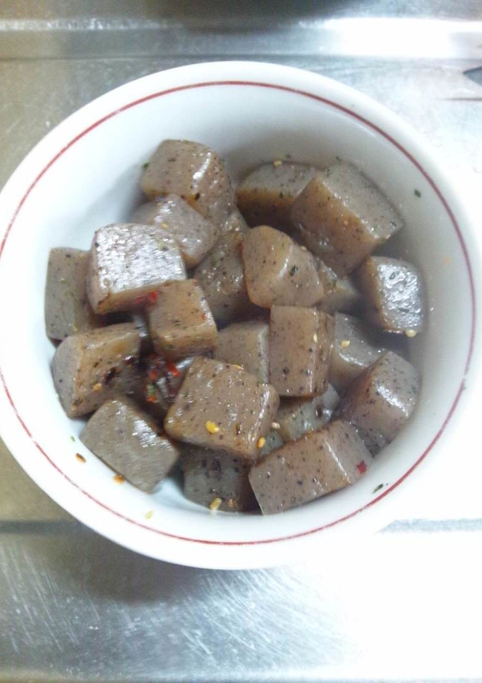 １月２９日晩飯【蒟蒻のペペロン炒め】-レシピのメイン写真