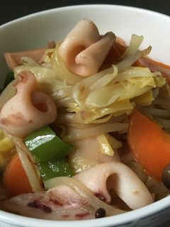イカと野菜の生姜炒め煮♪-レシピのメイン写真