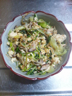 1月29日晩飯【豆腐の野菜炒め】-レシピのメイン写真