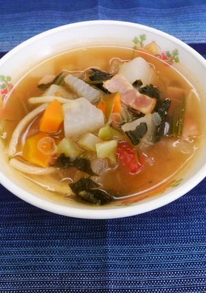 地場産を取り入れた｢ねぎストローネ｣-レシピのメイン写真