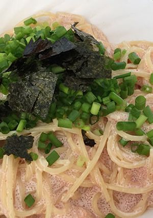 【簡単ランチ】明太子のクリームパスタ-レシピのメイン写真