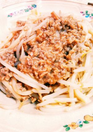 【節約】肉味噌うどん-レシピのメイン写真