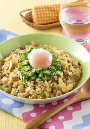 オクラのぶっかけ炒飯-レシピのメイン写真