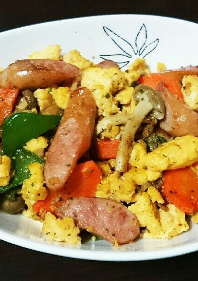 野菜とウインナーの卵炒め-レシピのメイン写真