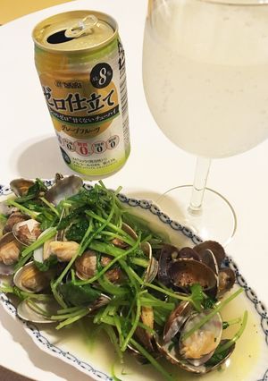 ゆる糖質オフ！あさりと三つ葉のバター蒸し-レシピのメイン写真