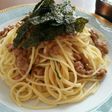 混ぜるだけ簡単☺梅納豆パスタ
