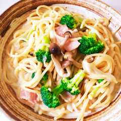 รูปของ 簡単！残り野菜でワンポットクリームパスタ