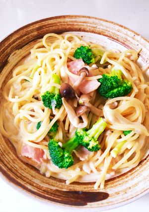 簡単!残り野菜でワンポットクリームパスタ-レシピのメイン写真