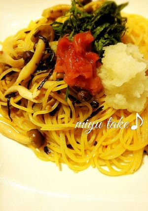 旨味の〜和風パスタ♪-レシピのメイン写真