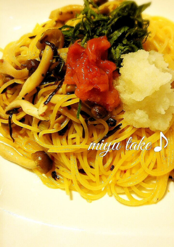 旨味の〜和風パスタ♪-レシピのメイン写真